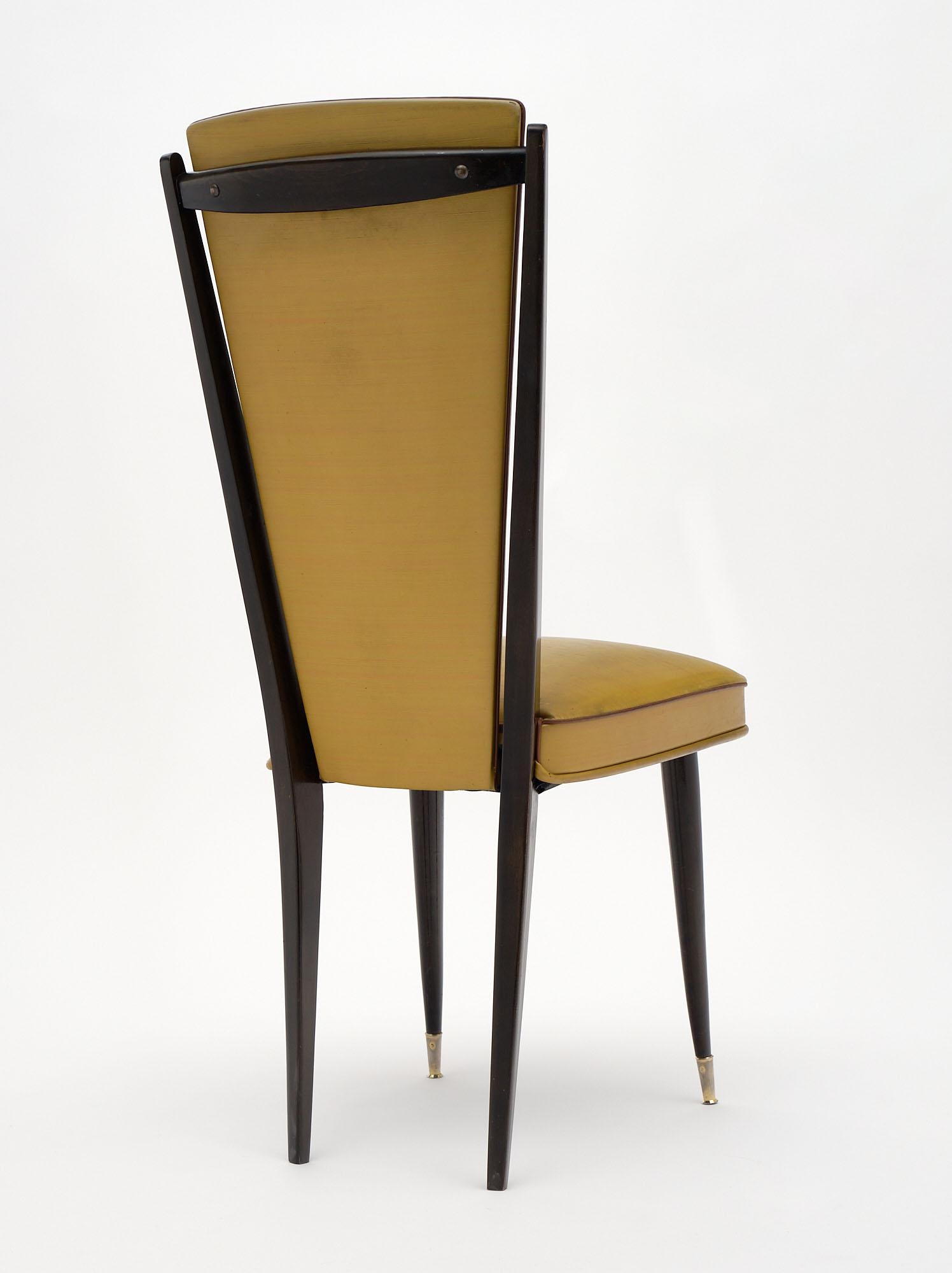 Mid-Century French Dining Chairs For Sale 3