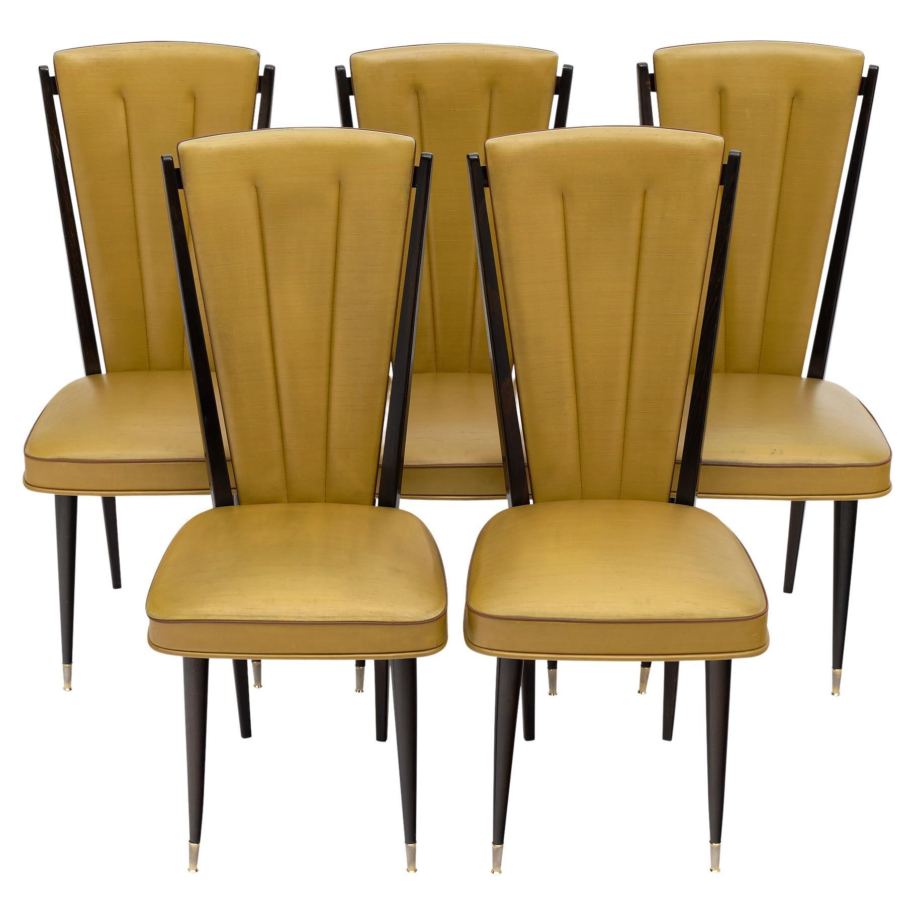 Mid-Century French Dining Chairs For Sale