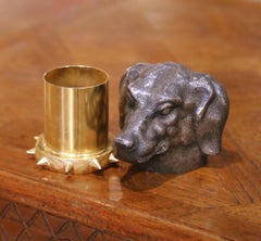 Mid-Century French Dog Head Vide-Poche in the Manner of Maison Charles