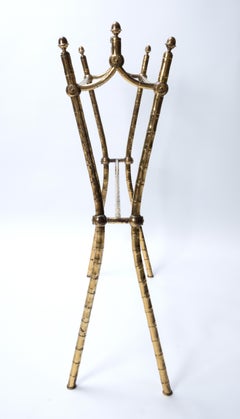Mid Century French Freestanding Towel Rail Clothes Stand, Maison Bagues C.1950