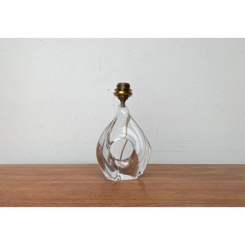 Lampe de table en verre française du milieu du siècle, Daum, années 1960 en vente 5