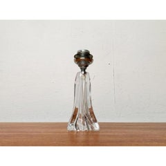 Französische Mid-Century-Tischlampe aus Glas von Daum, 1960er Jahre