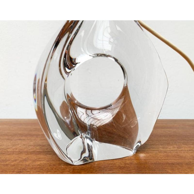 Lampe de table en verre française du milieu du siècle, Daum, années 1960 Excellent état - En vente à Hamburg, DE