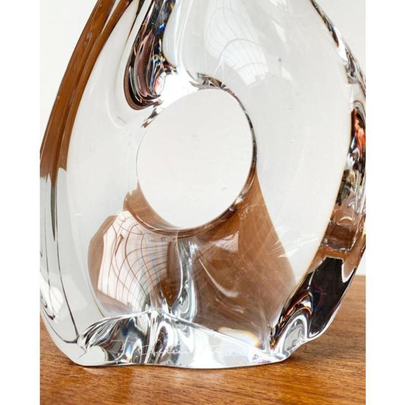 20ième siècle Lampe de table en verre française du milieu du siècle, Daum, années 1960 en vente