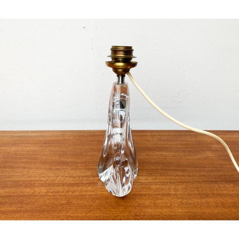 Verre Lampe de table en verre française du milieu du siècle, Daum, années 1960 en vente