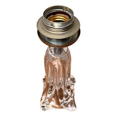 Mid-Century French Glass Table Lamp from Daum, 1960s