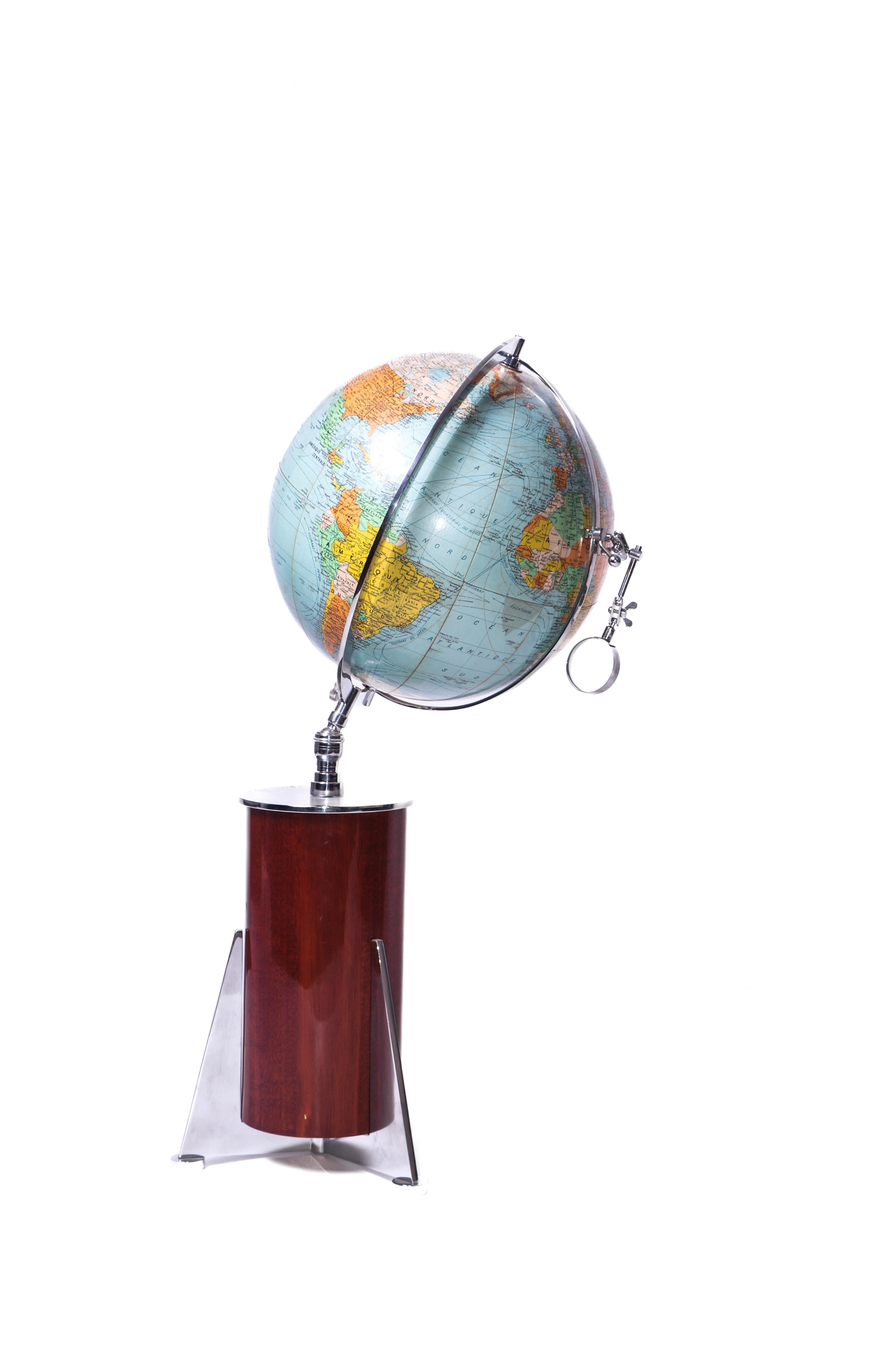 Mid-Century moderno Globo francese di metà secolo di Girard et Barrère in vendita