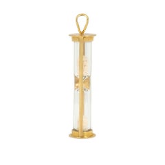 Mid-Century French gold hourglass charm