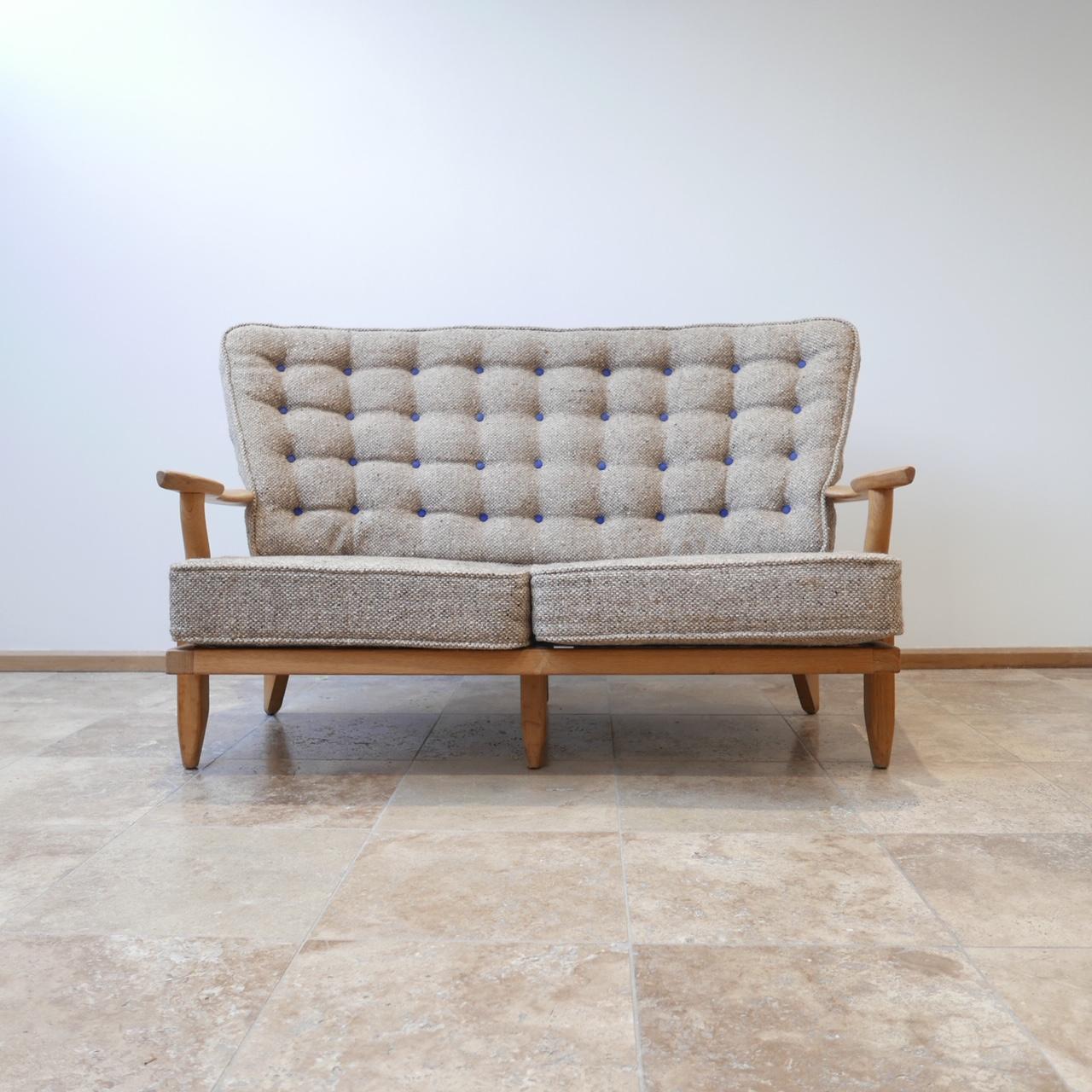 Midcentury French Guillerme et Chambron Sofa 7