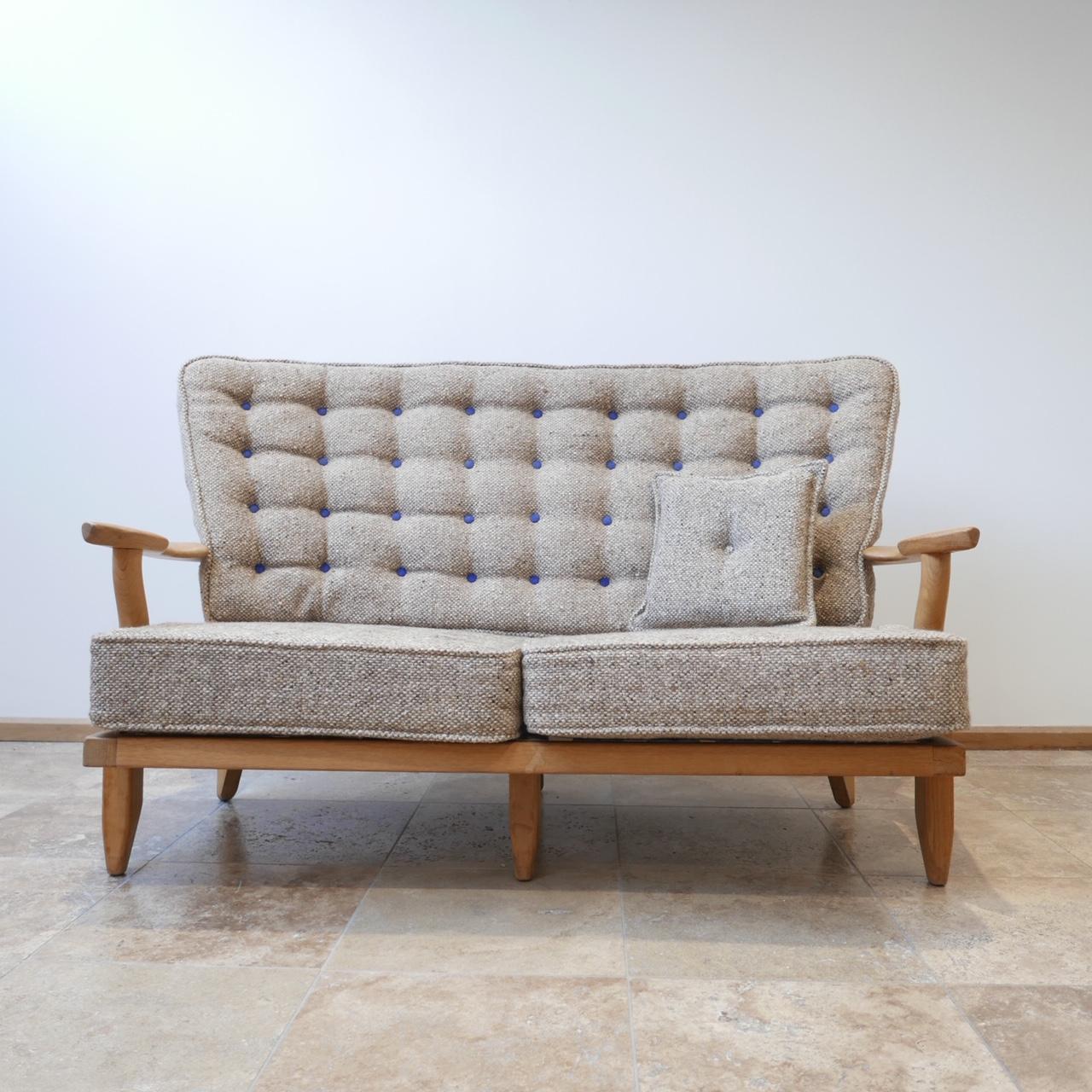 Midcentury French Guillerme et Chambron Sofa 8