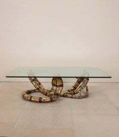 Mid-Century French Henri Fernandez Cobra Coffee Table