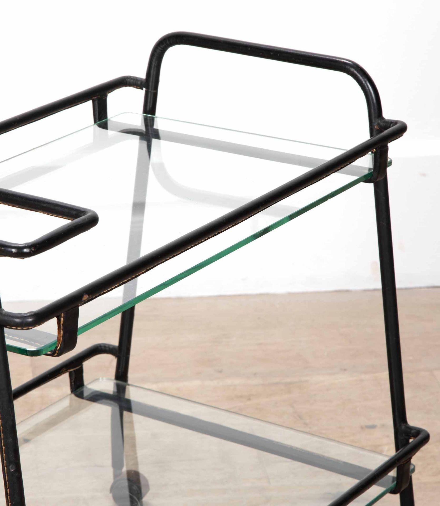 Milieu du XXe siècle Chariot de bar français du milieu du siècle dernier Jacques Adnet en vente