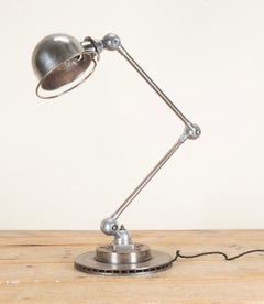 Lámpara de escritorio industrial articulada francesa de mediados de siglo Jieldé