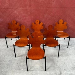 Mid Century French Jigsaw Chairs