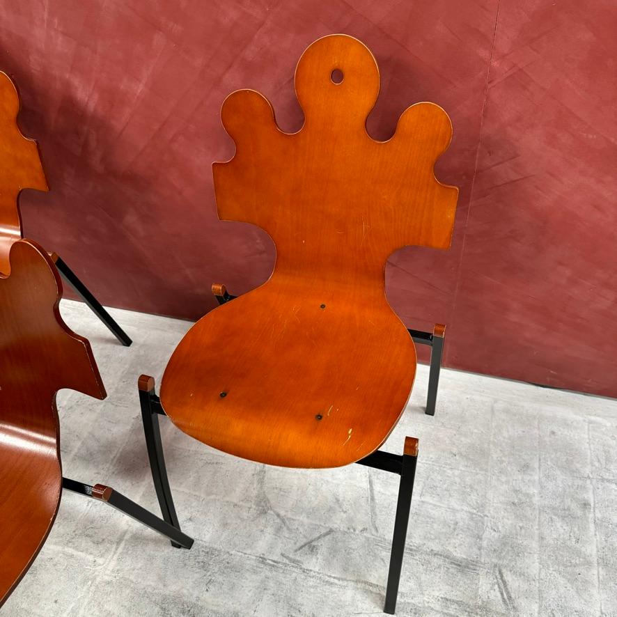 Französische Wackelstühle aus der Mitte des Jahrhunderts im Angebot 1