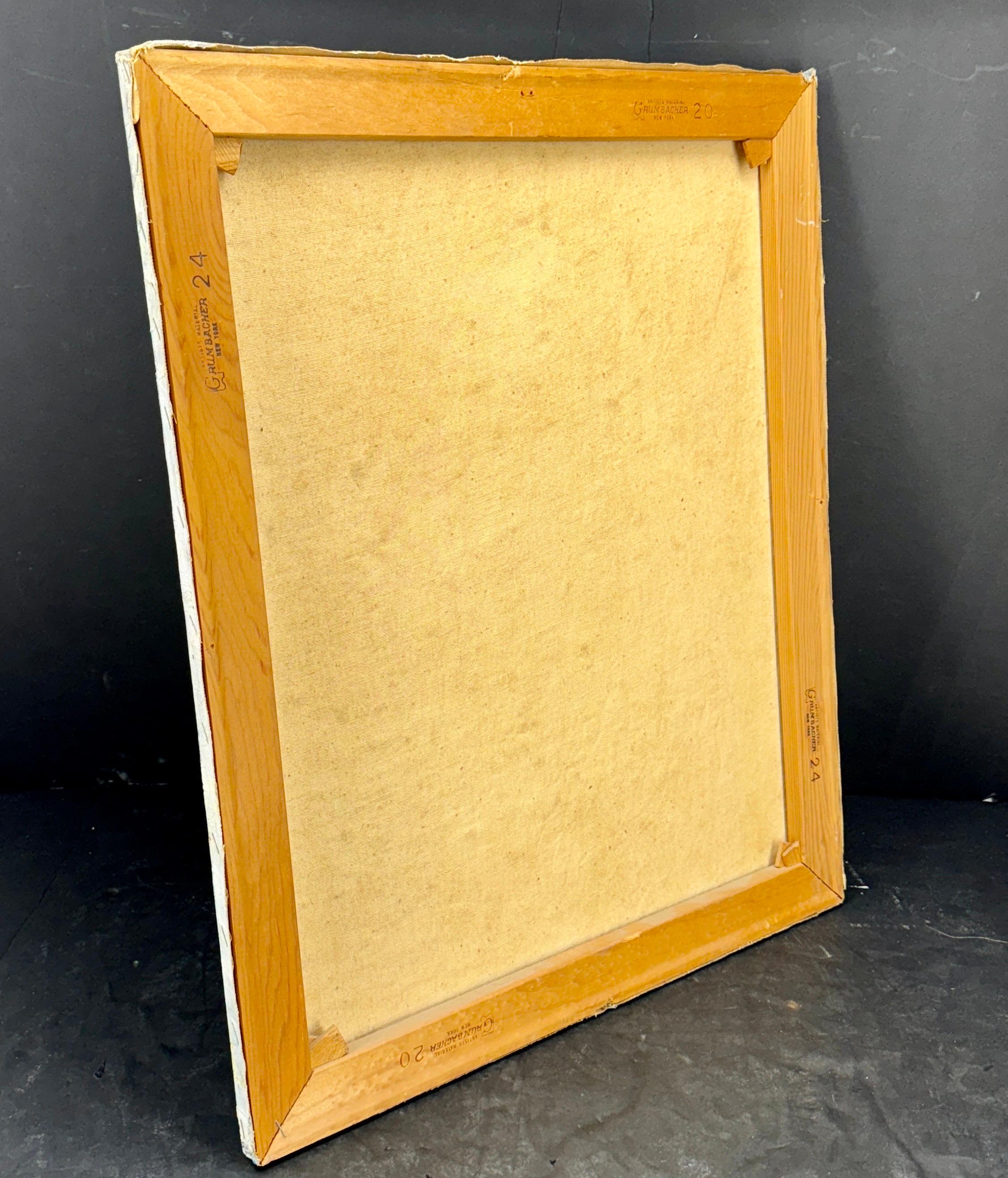 Pittura ad olio di paesaggio francese della metà del secolo scorso, firmata A. Volier in vendita 4