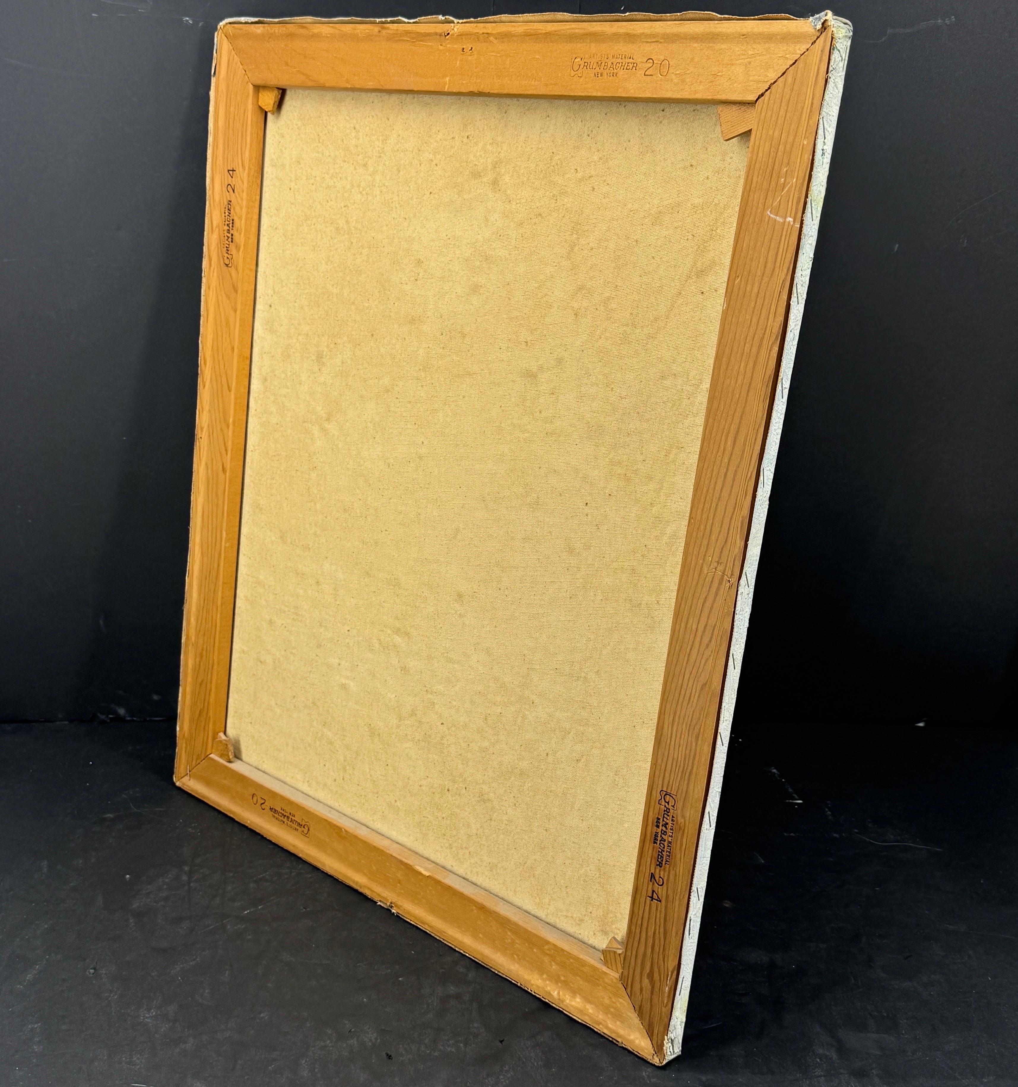 Pittura ad olio di paesaggio francese della metà del secolo scorso, firmata A. Volier in vendita 7