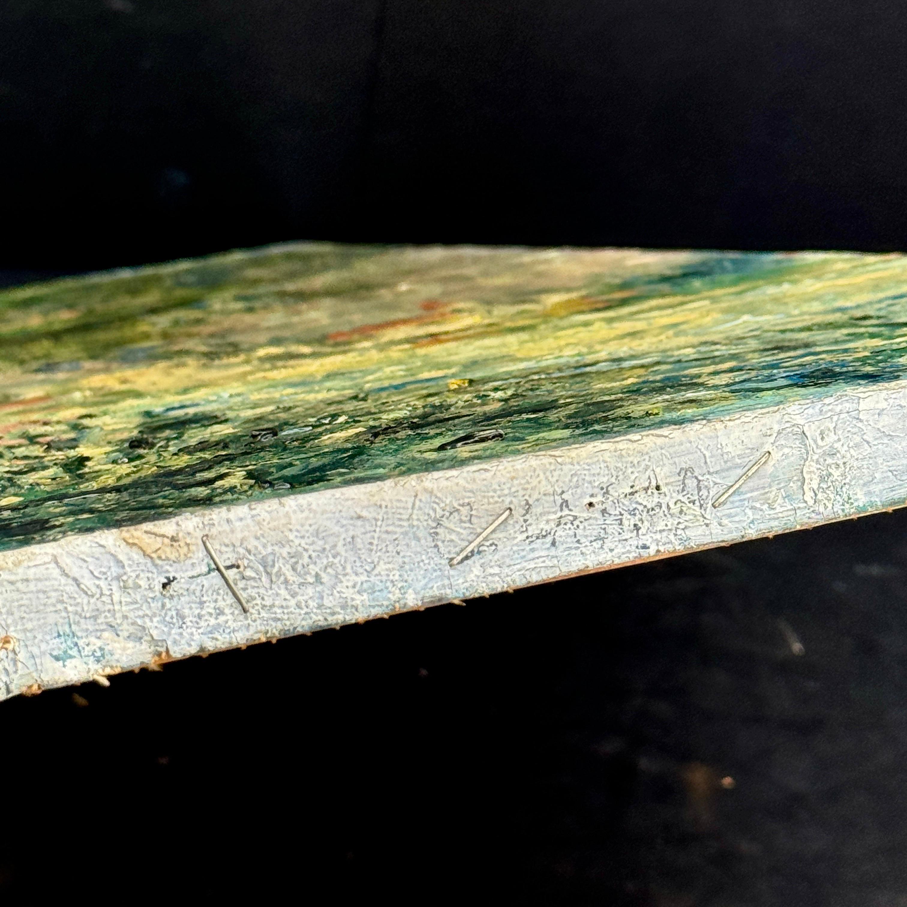 Pittura ad olio di paesaggio francese della metà del secolo scorso, firmata A. Volier in vendita 10