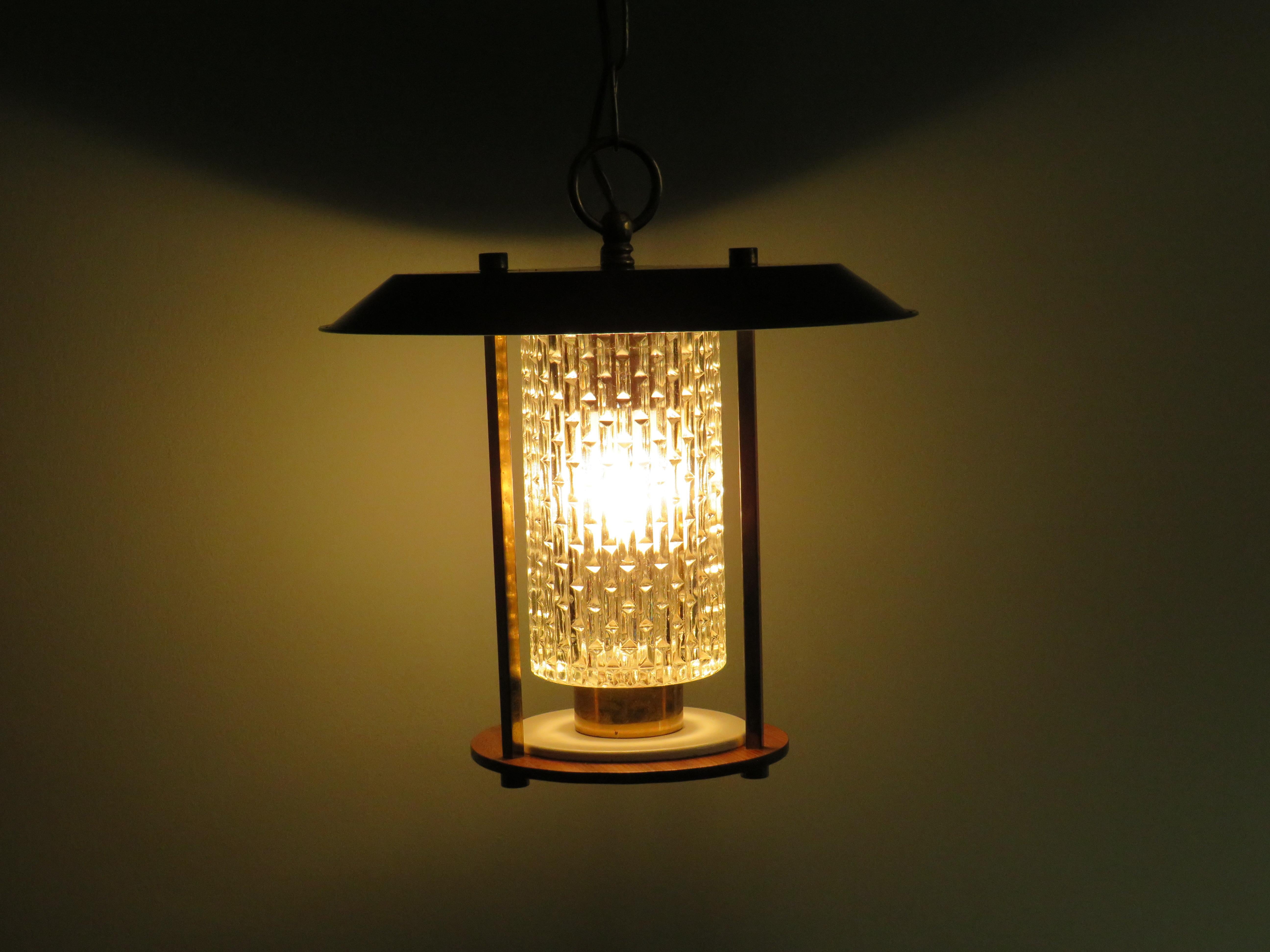 Mid-Century Modern Mid Century French Lantern, Ceiling Lamp For Sale