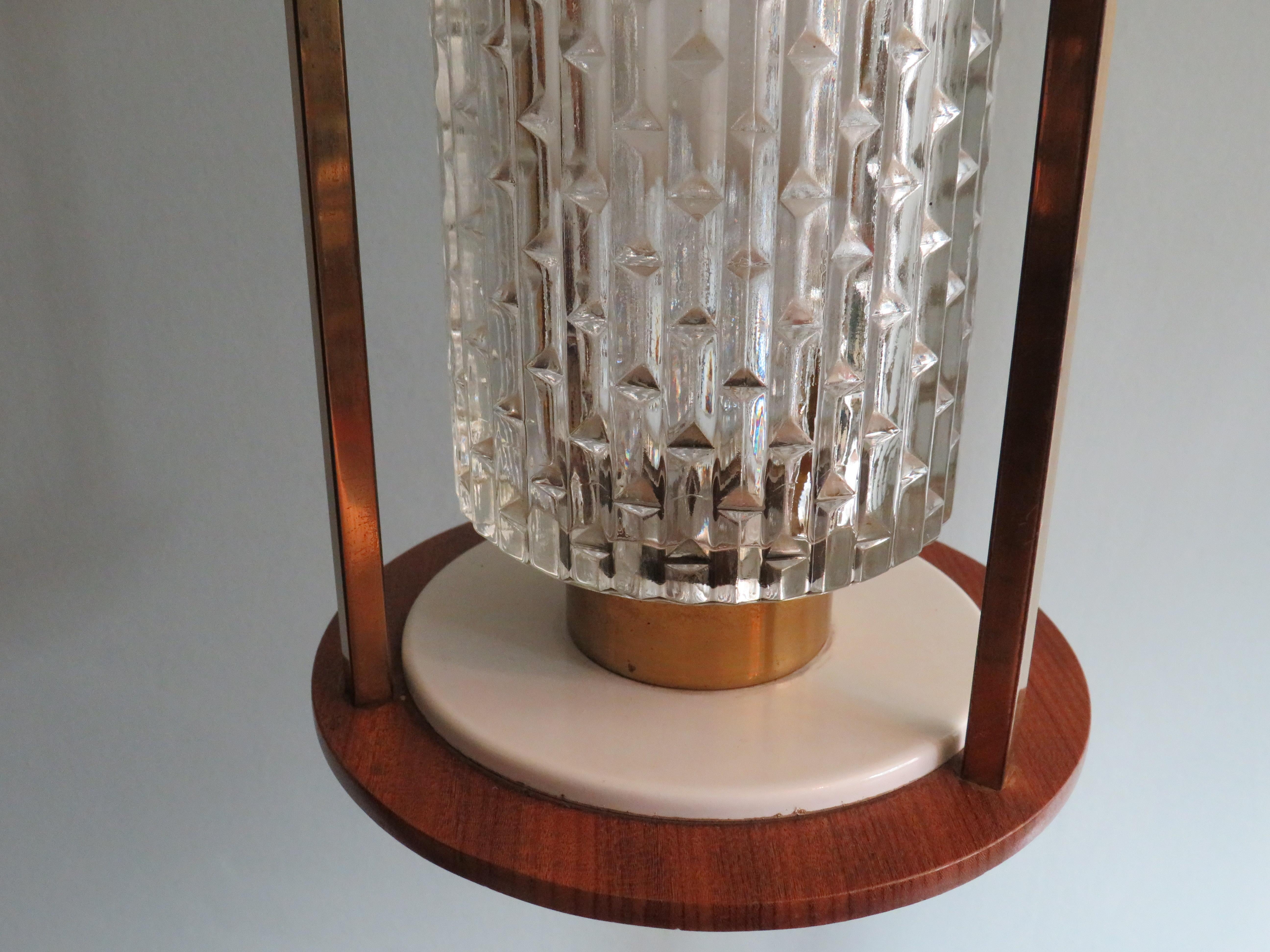 20th Century Mid Century French Lantern, Ceiling Lamp For Sale