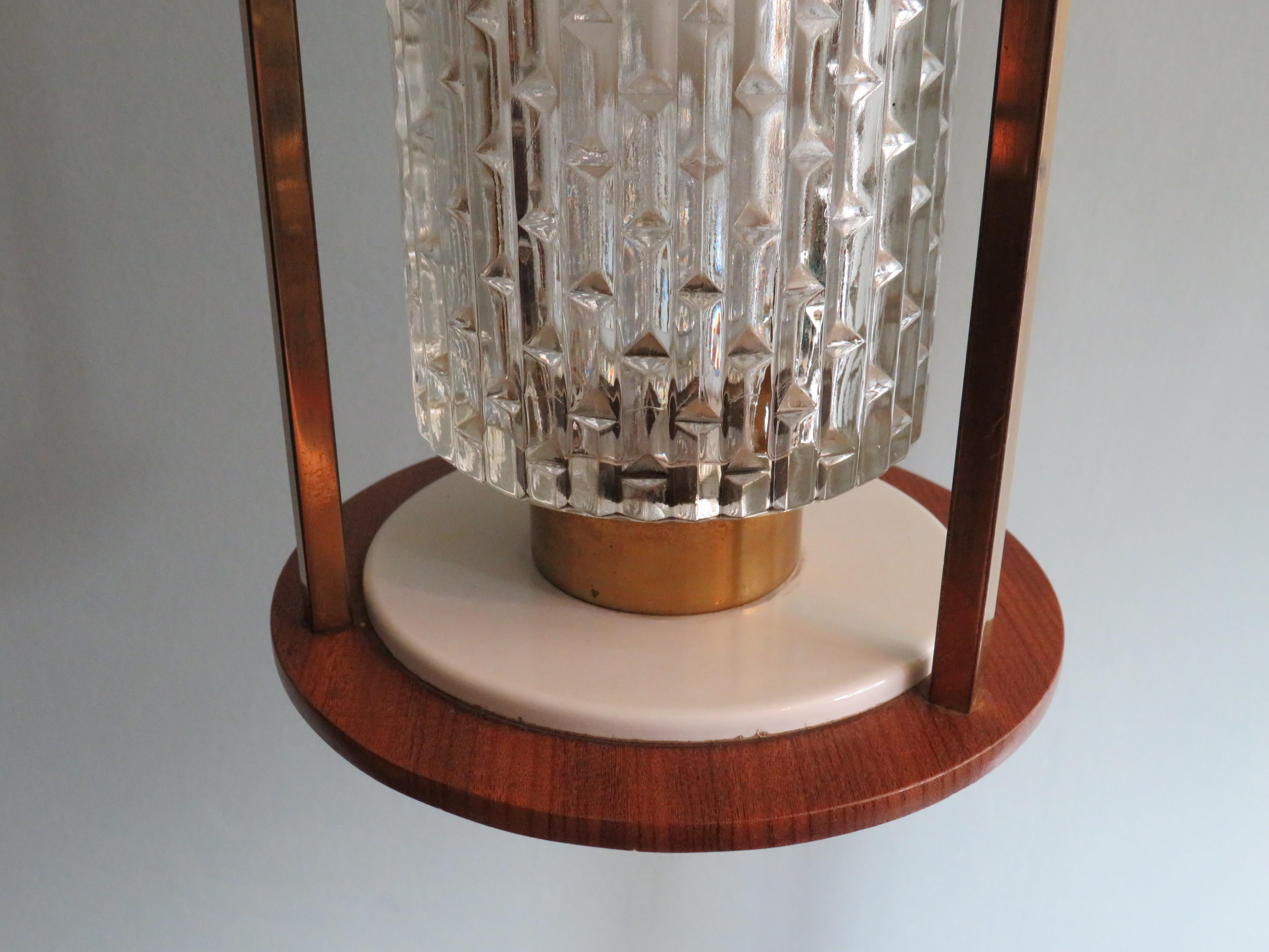 Mid Century French Lantern, Ceiling Lamp For Sale 1