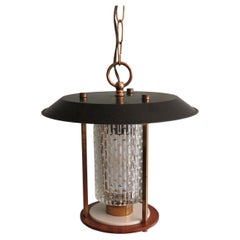 Mid Century French Lantern, Ceiling Lamp