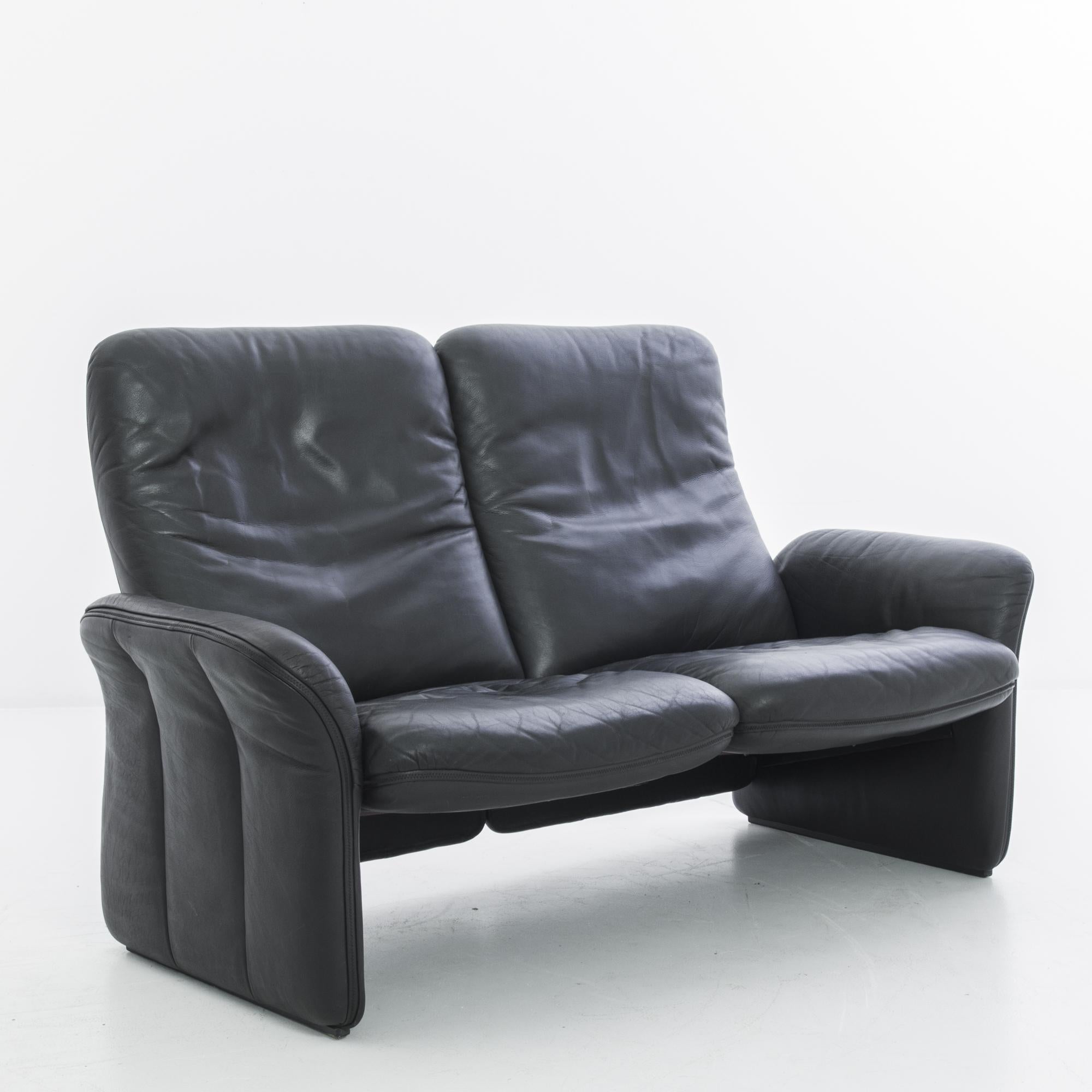Mid-Century Modern Mid-Century French Leather Sofa