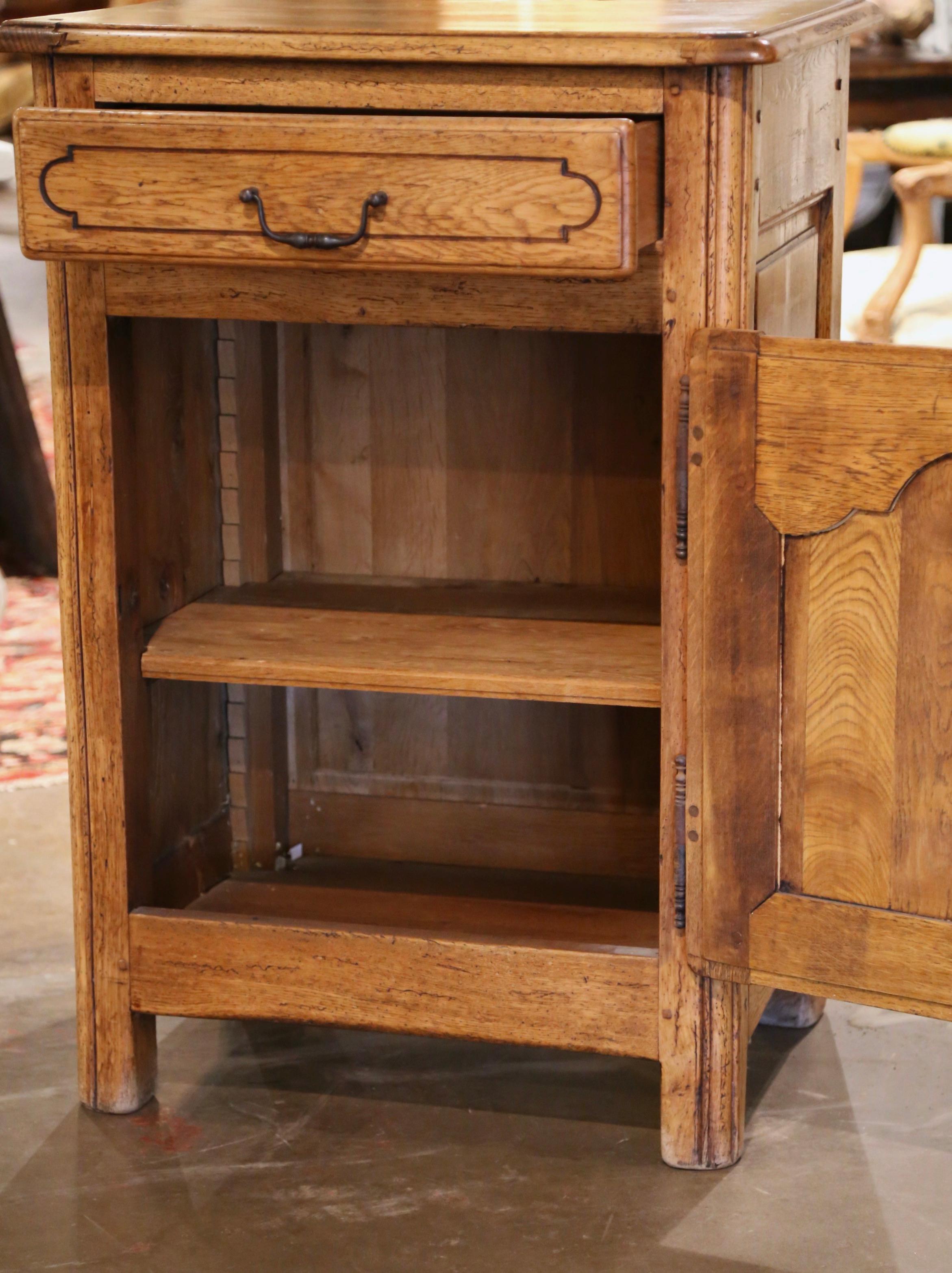 Mid-Century French Louis XIV Oak Confiturier Jelly Cabinet from Normandy For Sale 1