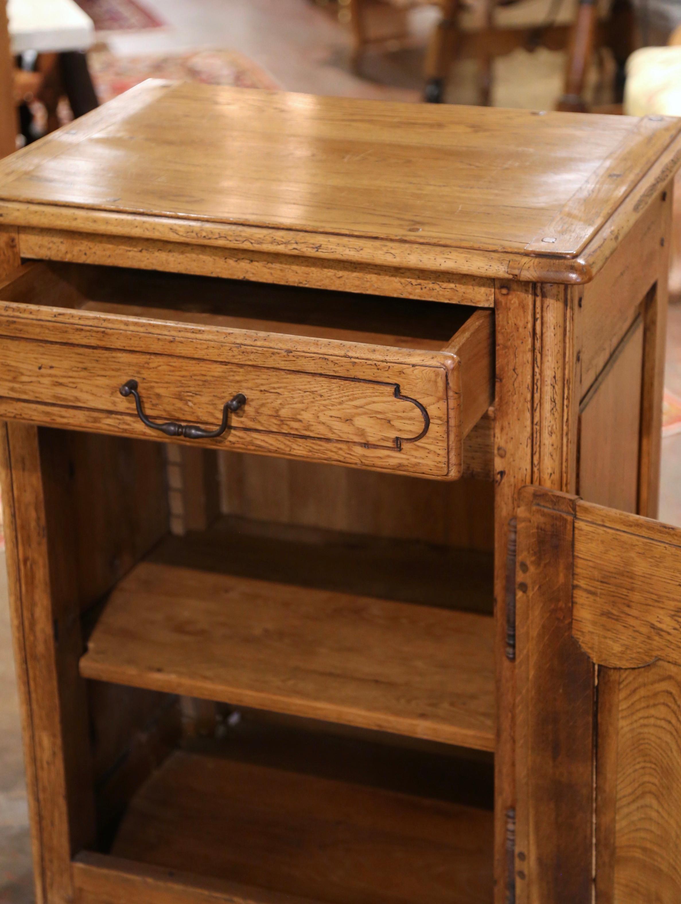 Mid-Century French Louis XIV Oak Confiturier Jelly Cabinet from Normandy For Sale 2