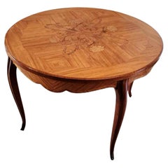 Mid-Century French Louis XV Marquetry Table