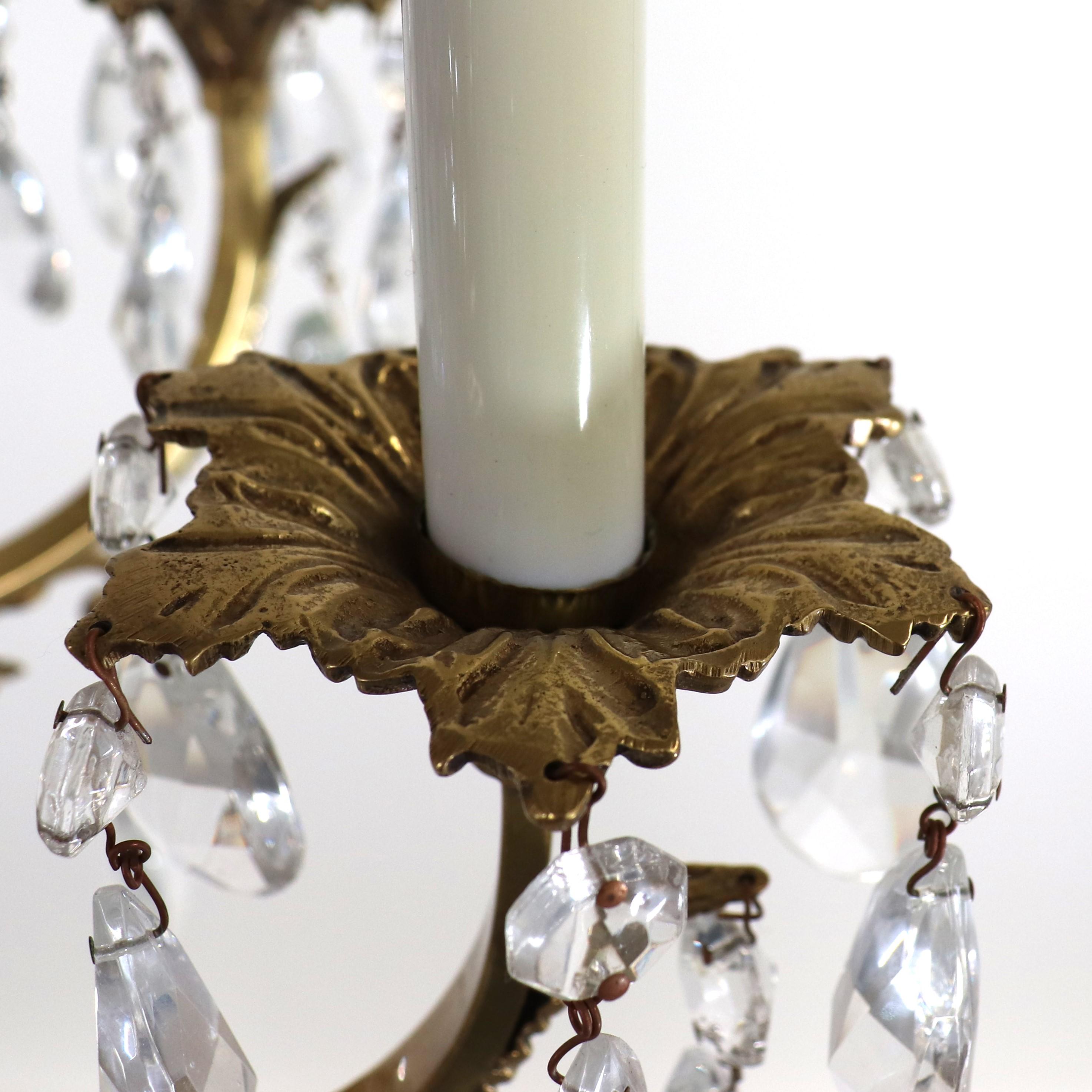 Mid-Century French Louis XV Style Bronze Chandelier   For Sale 8