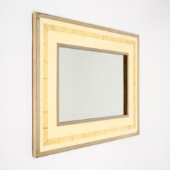 Mid-Century French Lucite and Chrome Mirror