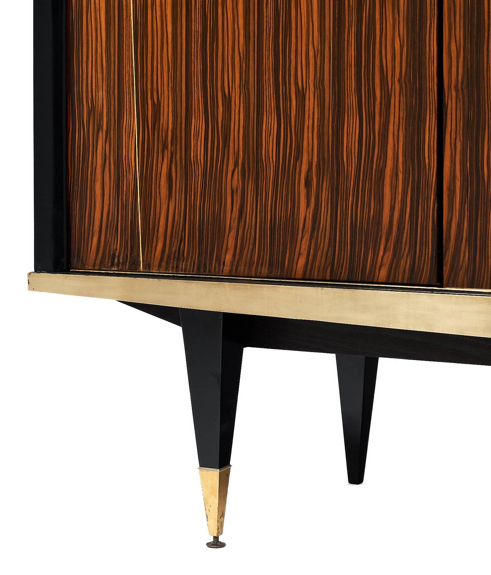 Midcentury French Macassar of Ebony Buffet 3