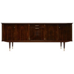 Midcentury French Macassar of Ebony Buffet