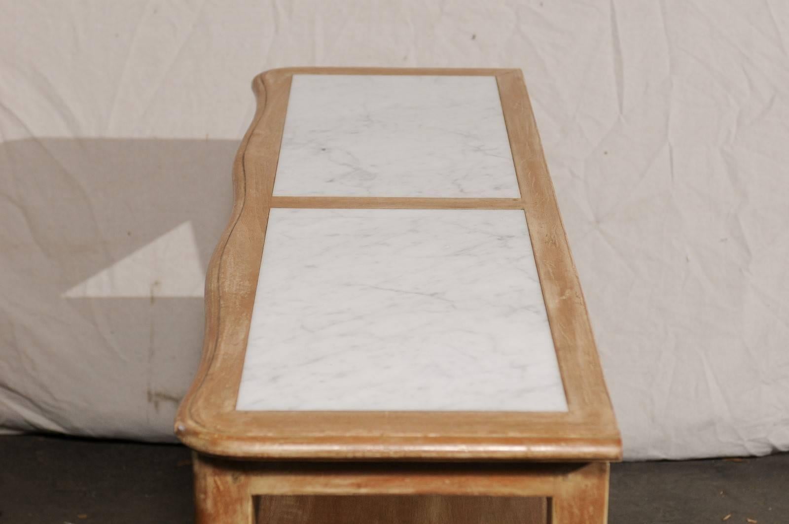 Mid-20th Century French Marble Top Server For Sale 9