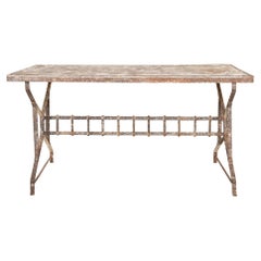 Mid-Century French Metal Garden Table