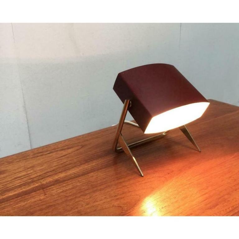 Lámpara de sobremesa minimalista francesa de mediados de siglo de Jacques Biny para Lita, años 60 en venta 5
