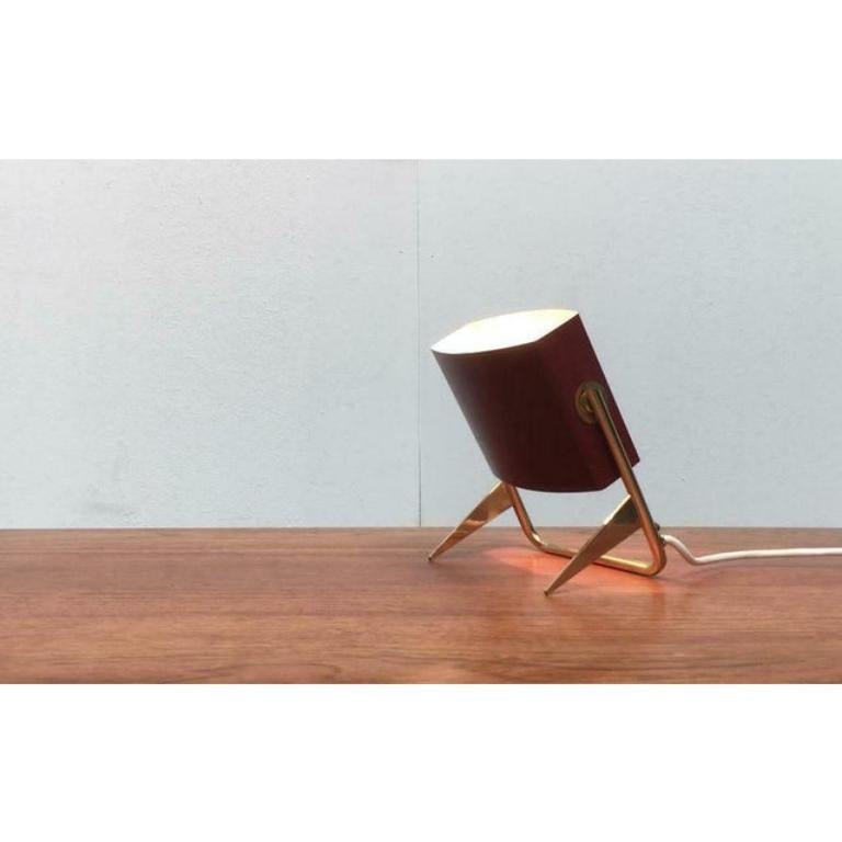 Lámpara de sobremesa minimalista francesa de mediados de siglo de Jacques Biny para Lita, años 60 en Excelente estado para la venta en Hamburg, DE