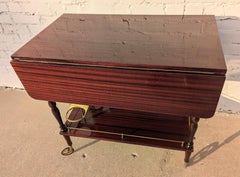 Mid Century French Modern Lacquered Barcart