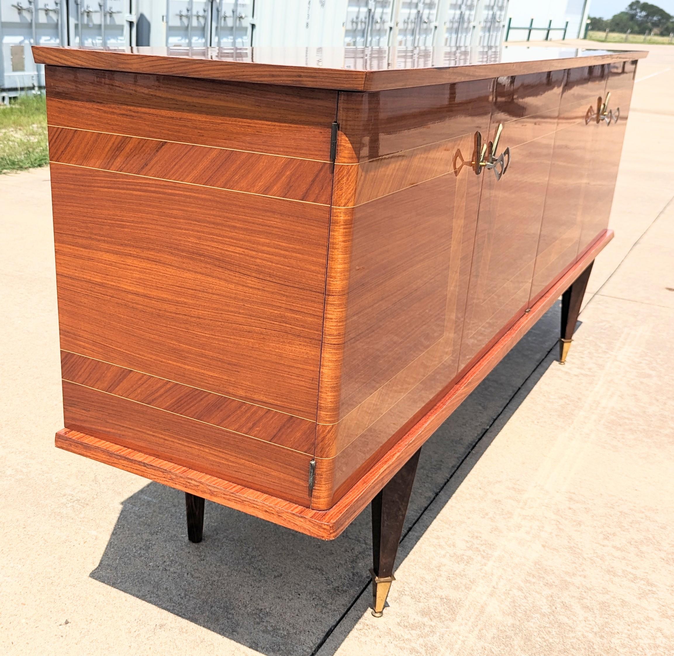 Mid Century French Modern Lacquered Sideboard For Sale 10