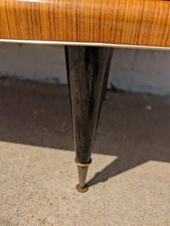 Mid Century French Modern Lacquered Sunburst Sideboard