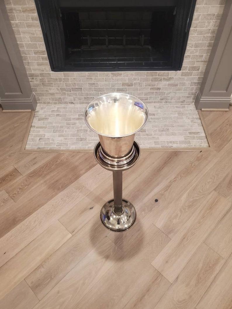 20th Century Mid-Century French Modern Silver Plated Champagne Chiller