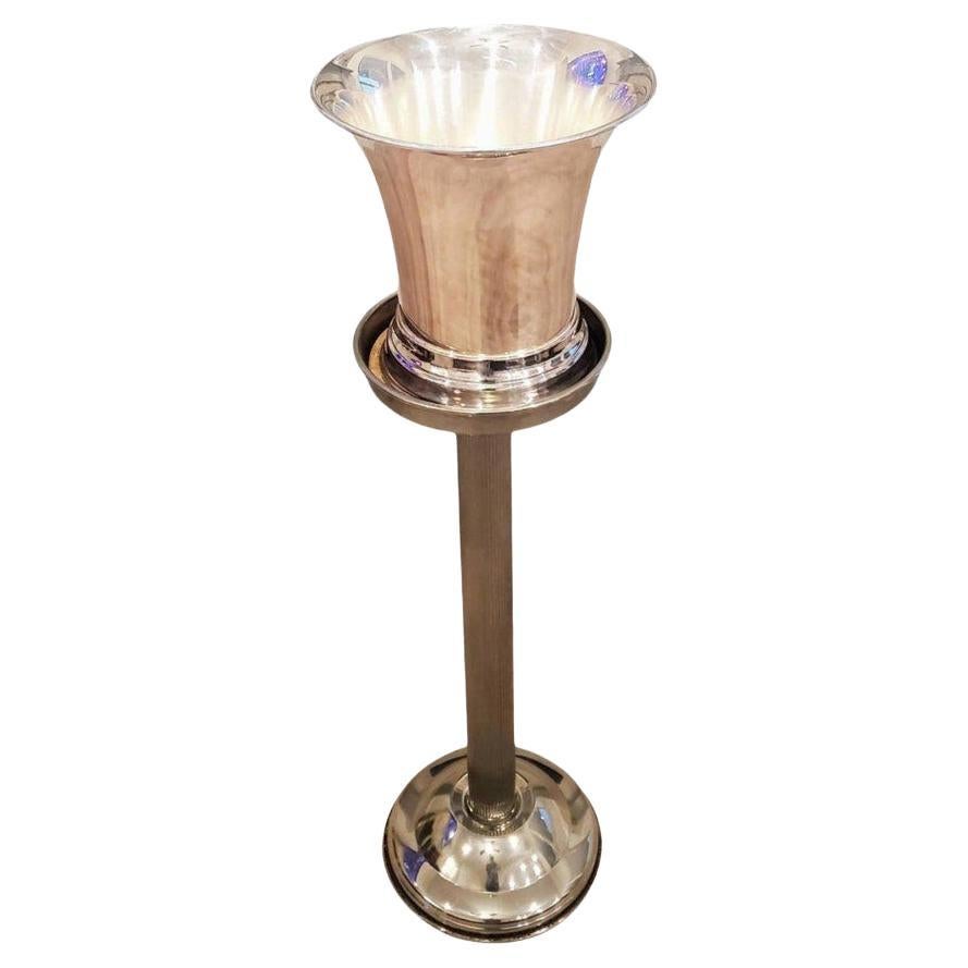 Mid-Century French Modern Silver Plated Champagne Chiller