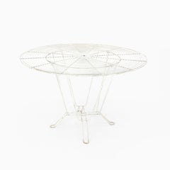 Midcentury French Modernist Iron Garden Patio Table