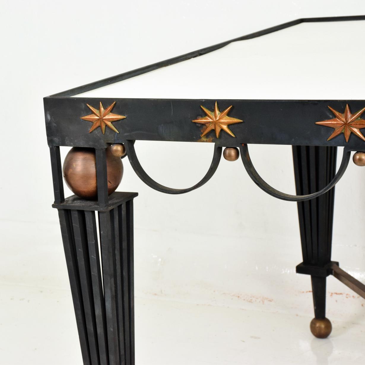 Central American Midcentury French Modernist Star Dining Table Attributed to Arturo Pani