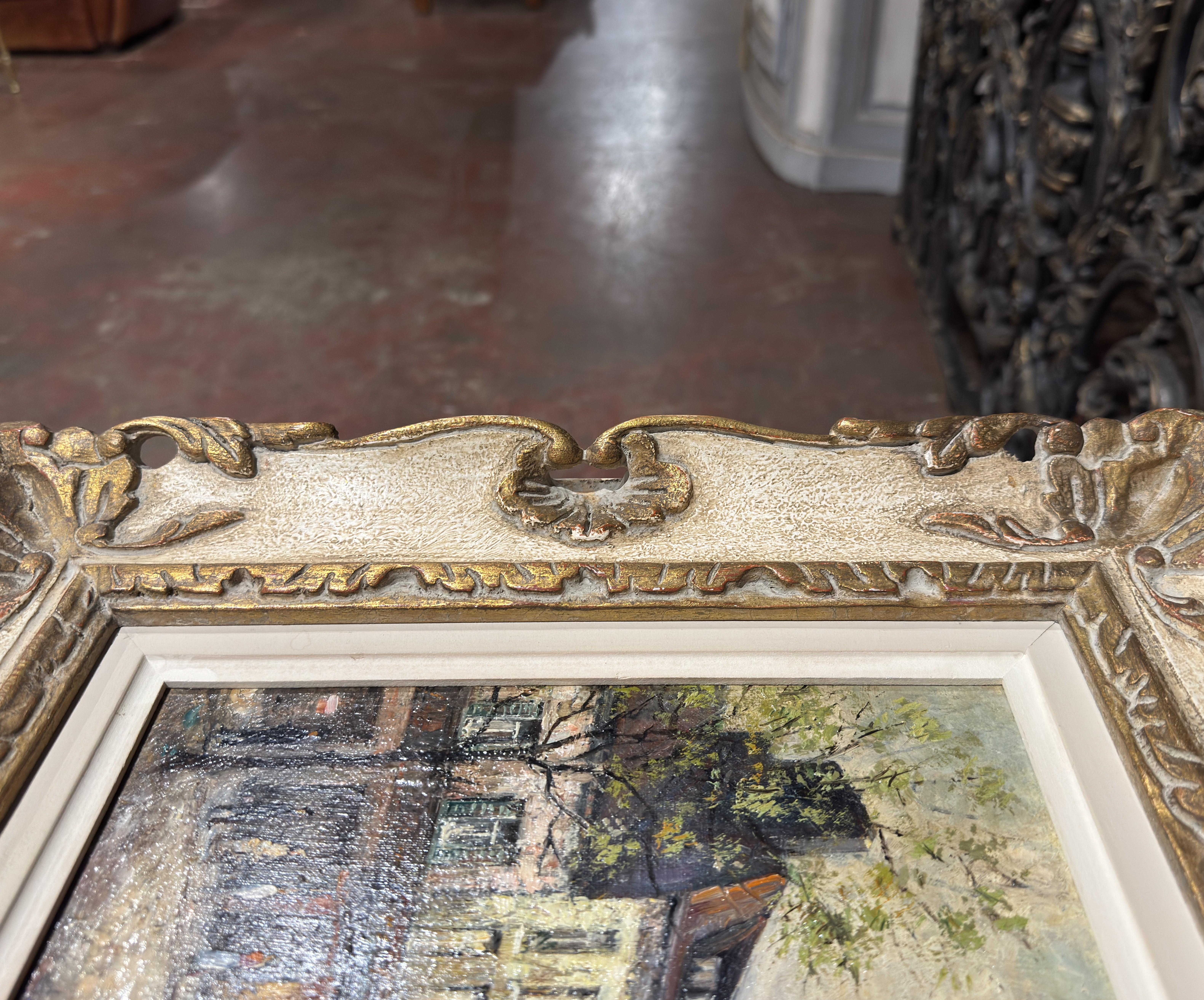Mid-Century French Montmartre and Sacré-Cœur Oil Painting Signed V. Lebot 2