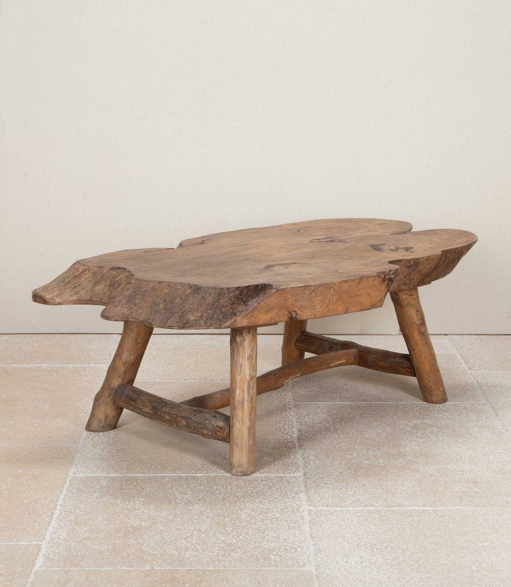 Mid-Century Modern Mid-Century French Naturalistic Wooden Table For Sale
