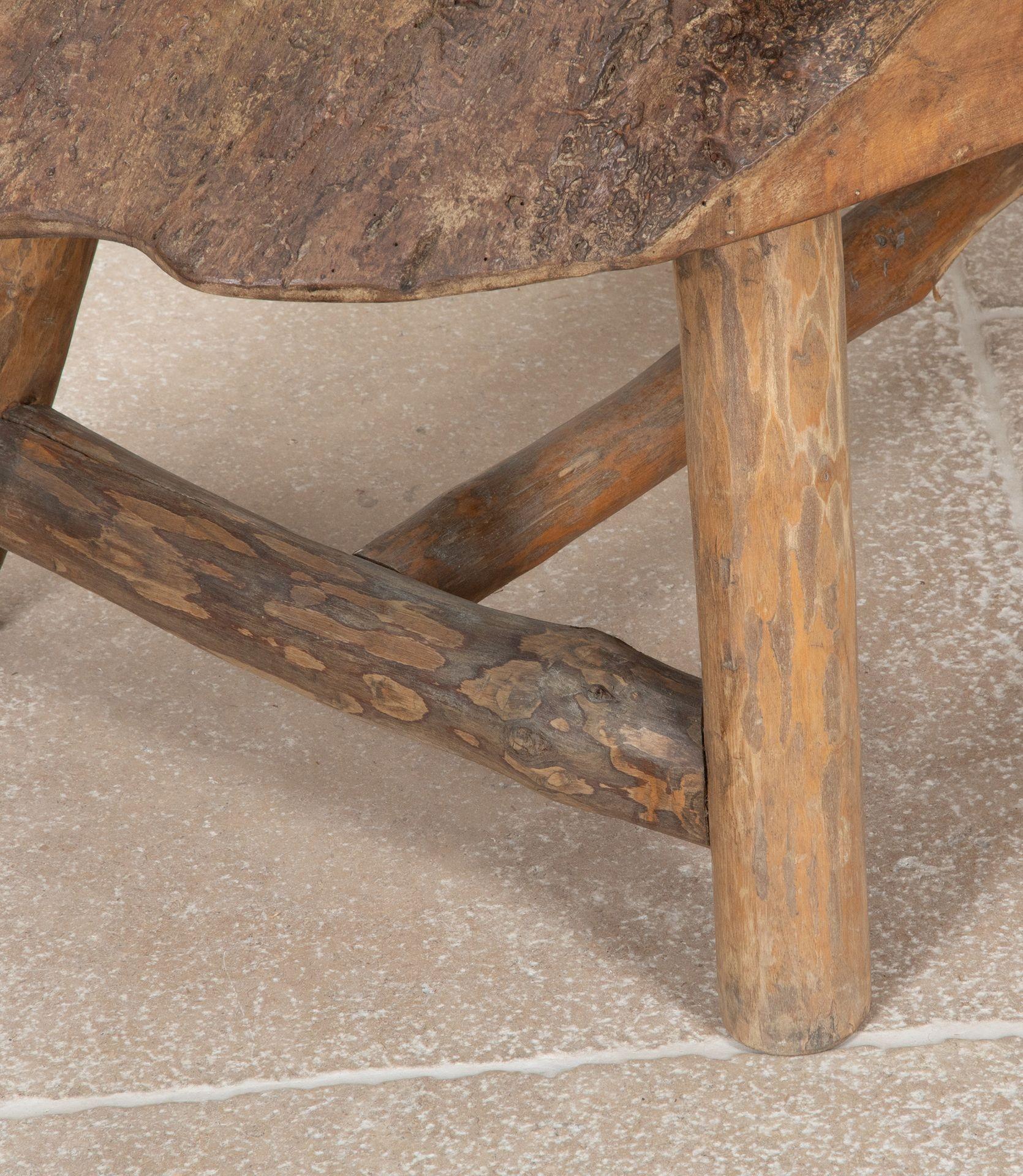 20th Century Mid-Century French Naturalistic Wooden Table For Sale