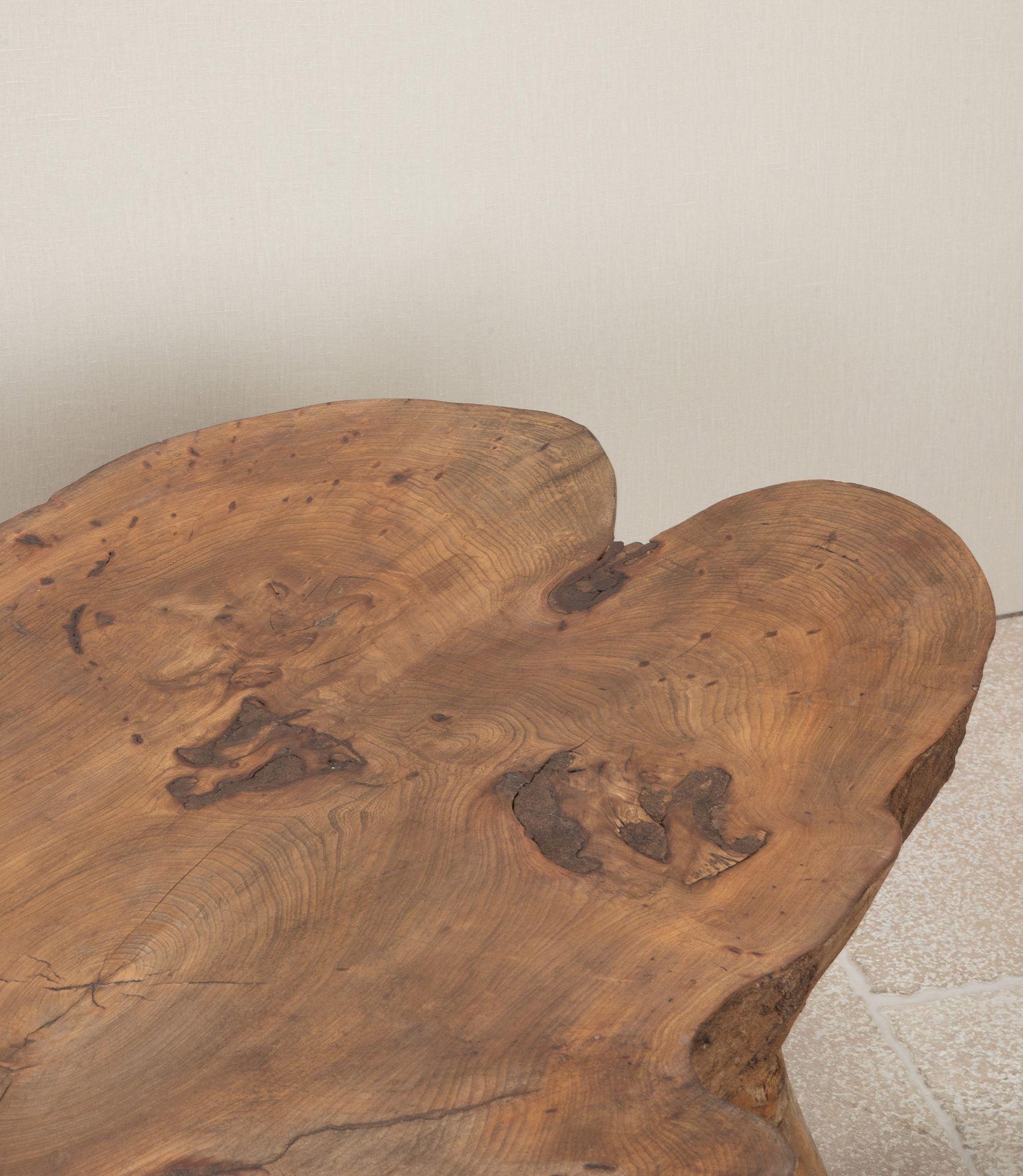 Mid-Century French Naturalistic Wooden Table For Sale 4