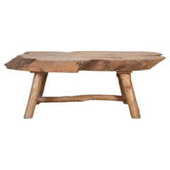 Mid-Century French Naturalistic Wooden Table